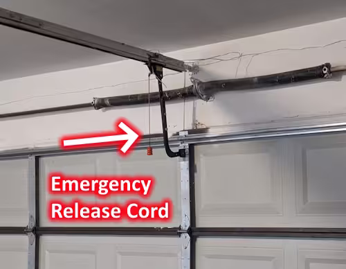 garage door emergency release cord