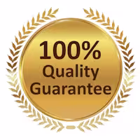 100% quality guarantee symbol