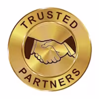 trusted partners symbol, hand shake